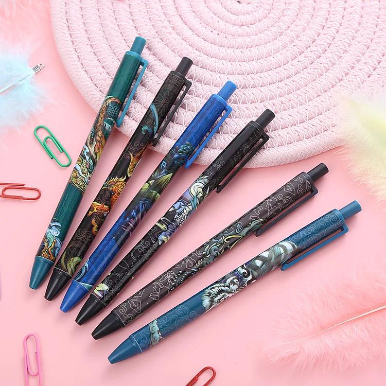 36 Pcs Whole Pen Retro Style Stationery Students Press Gel Pen High Value Water-based Signature Pen